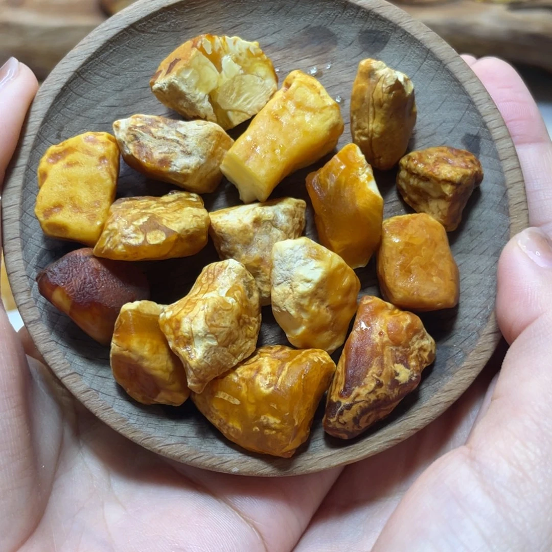 定制琥珀9*8精品老型手串 21颗