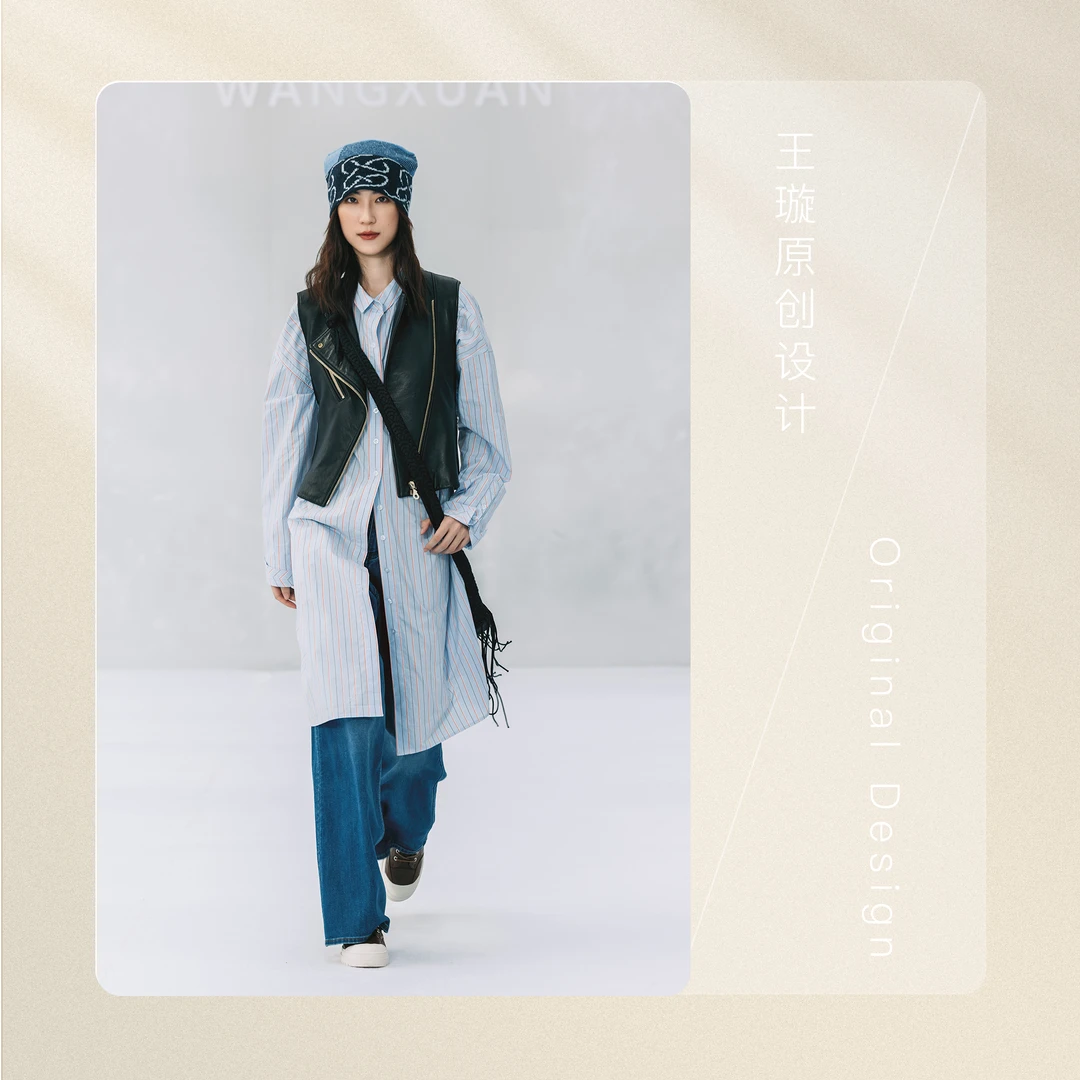 璇之恋·王璇雪国布丁女衬衫100%棉王璇原创设计