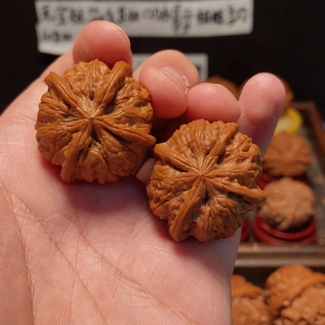 吊坠文玩核桃雨花石4麟36尺315