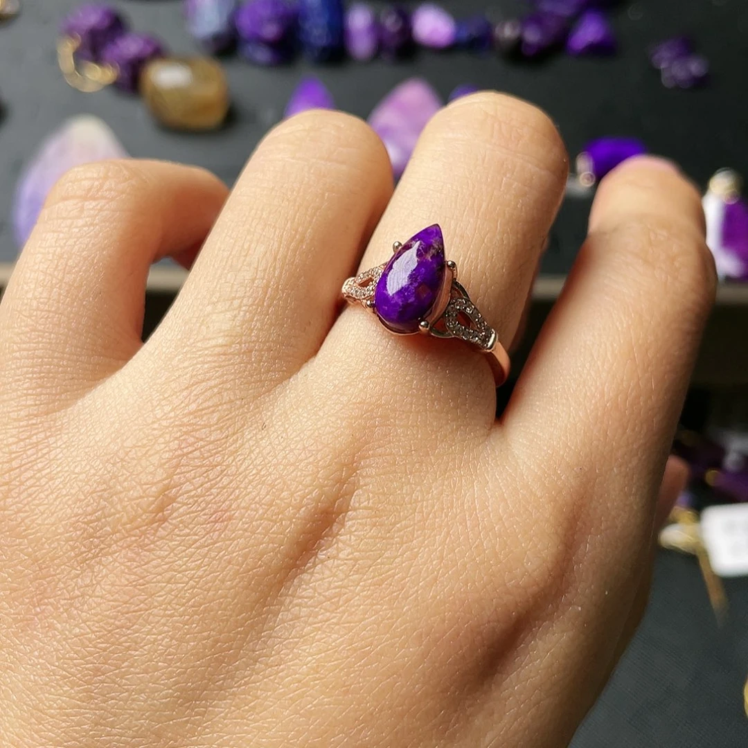 苏纪石（舒俱来）戒指银S925镶嵌