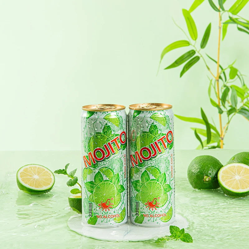 【临期】330ml*7罐mojito莫吉托气泡水柠檬薄荷味餐厅火锅冰爽汽水