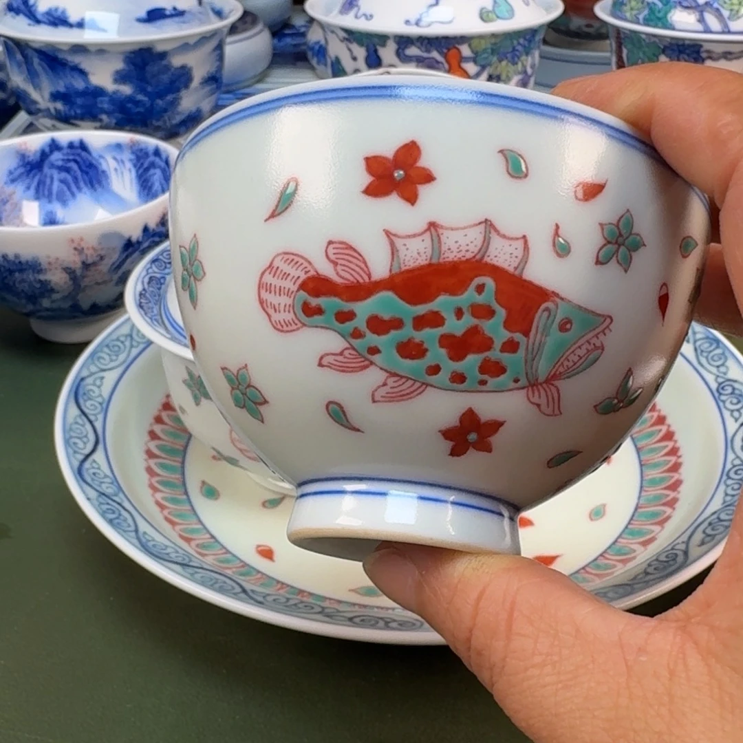 陶瓷景德镇纯手绘茶具圆圆231