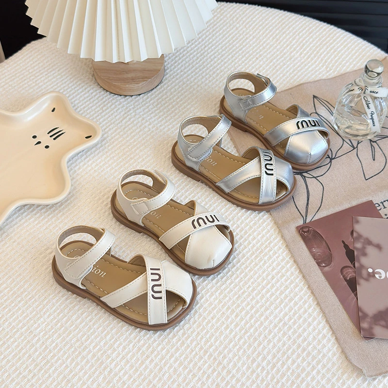 儿童包头凉鞋夏季新款魔术贴软底沙滩鞋韩版女童休闲宝宝鞋