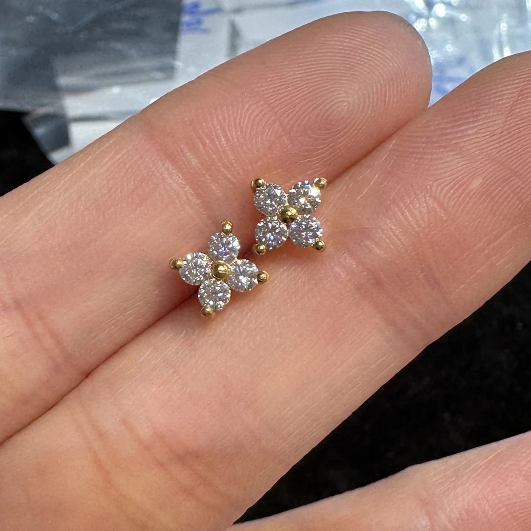 足金999 黄金5G工艺 耳饰