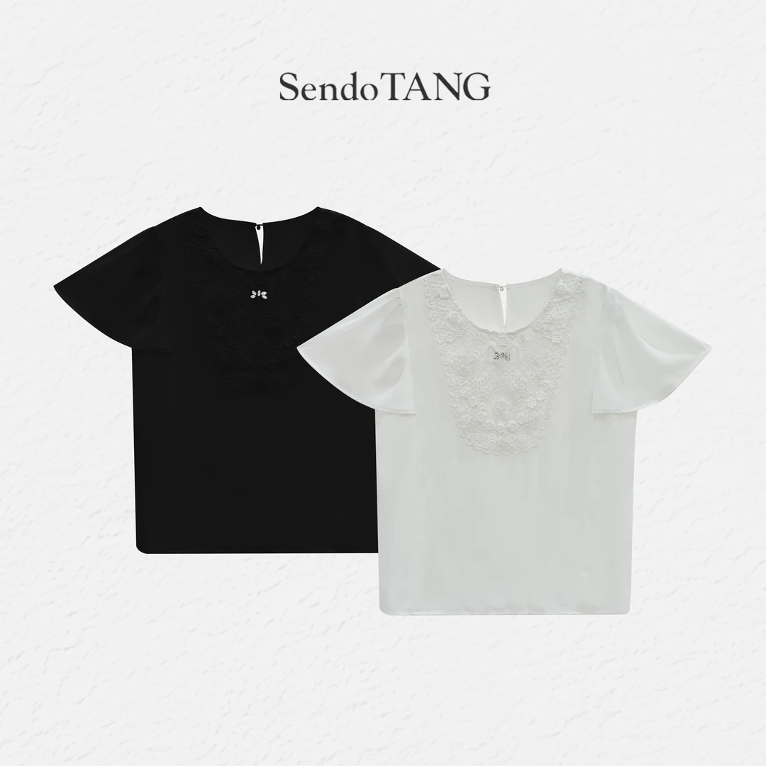 现货人手必备【花影呢喃】胖多女装新款休闲宽松百搭T恤短袖上衣