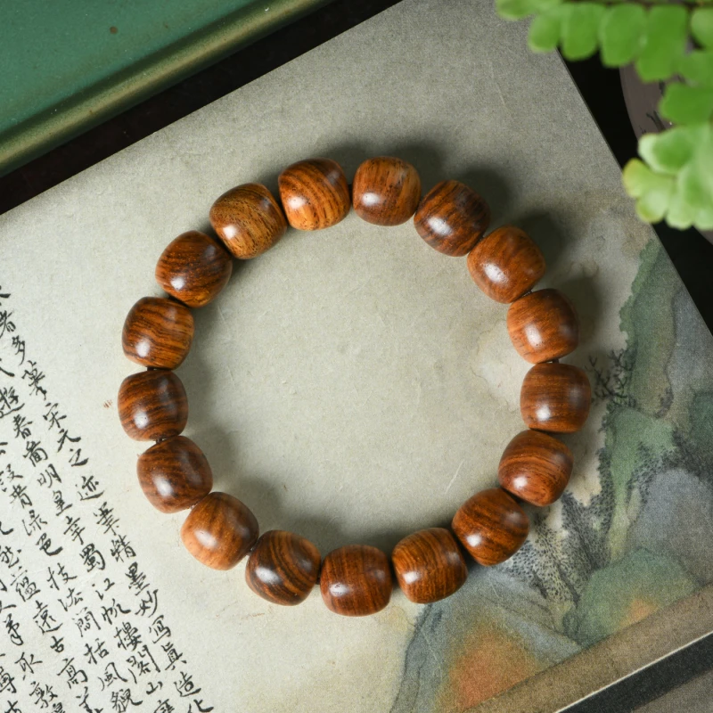 海南黄花梨油梨老料1.2老型珠手串