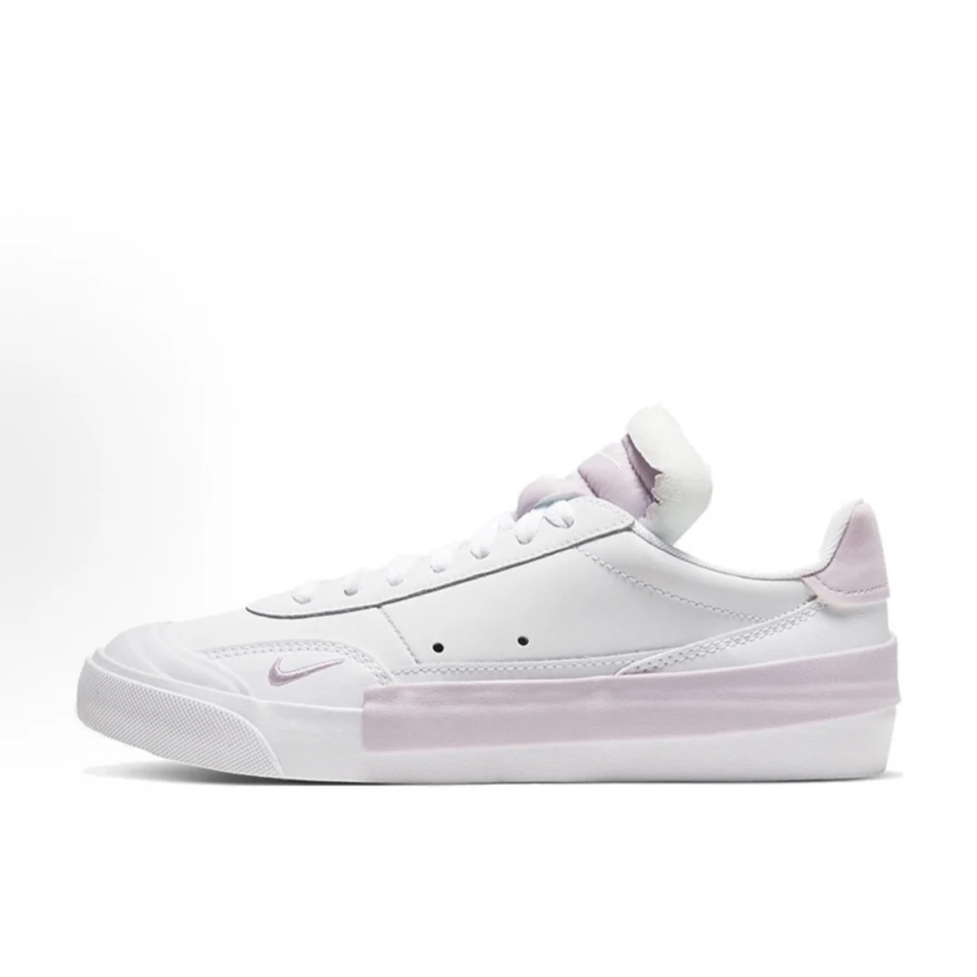 Nike Drop-Type PRM皮革舒适低帮板鞋 冰淡紫 CQ4383-103