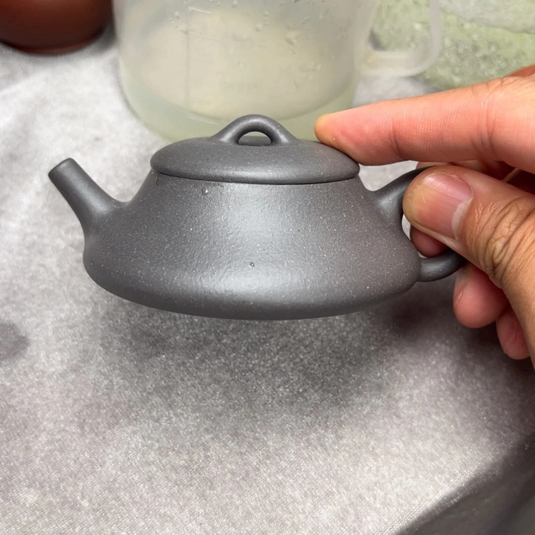 茶壶紫砂清灰紫泥隐瓢105cc