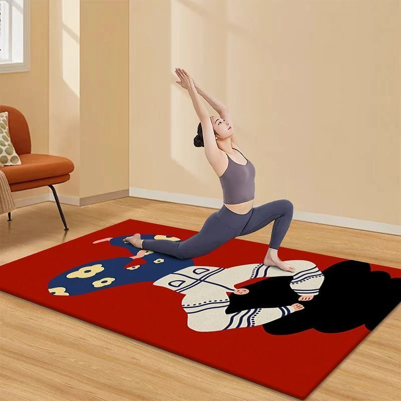 2025新款瑜伽垫加宽减肥健身专用垫室内运动静音加大加宽瑜伽垫