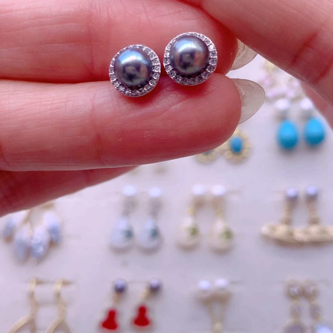 耳饰淡水珍珠合金