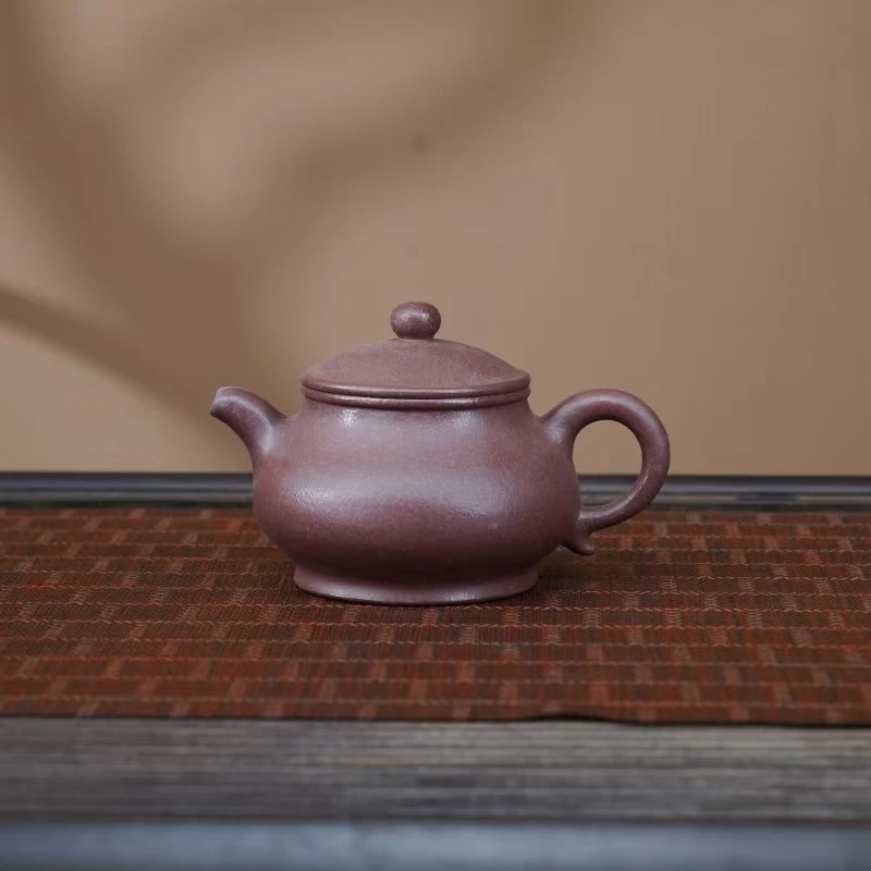 LY千禧紫泥【潘壶280CC】宜兴黄龙山原矿手工紫砂壶