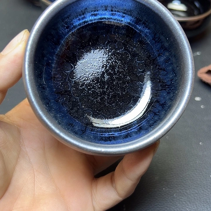 茶盏建盏禅定8.5口径油滴高温油滴