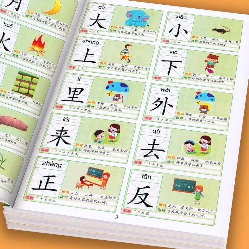 识字大王3000字学前早教启蒙幼儿园认字儿童看图入门识字
