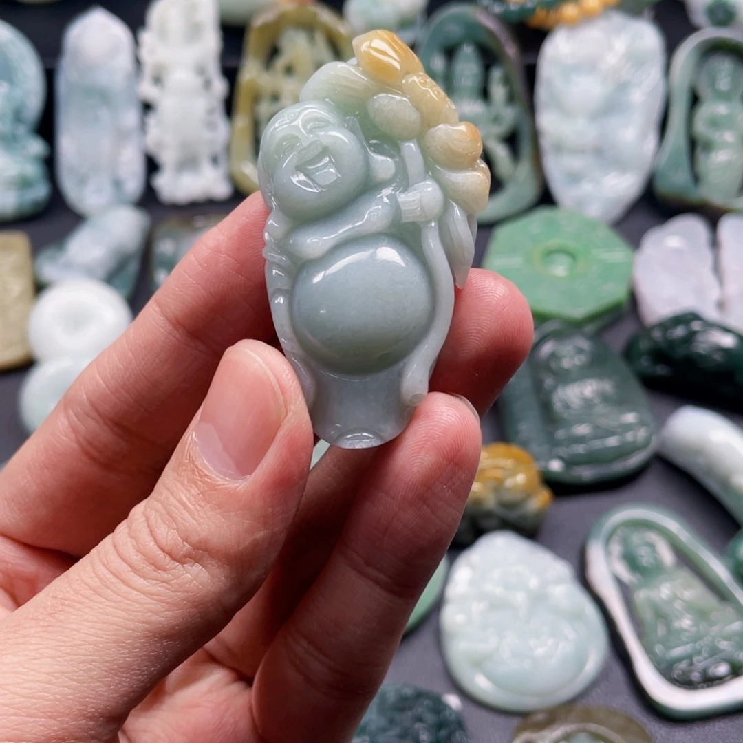 颈饰未镶嵌翡翠赏****子翡翠