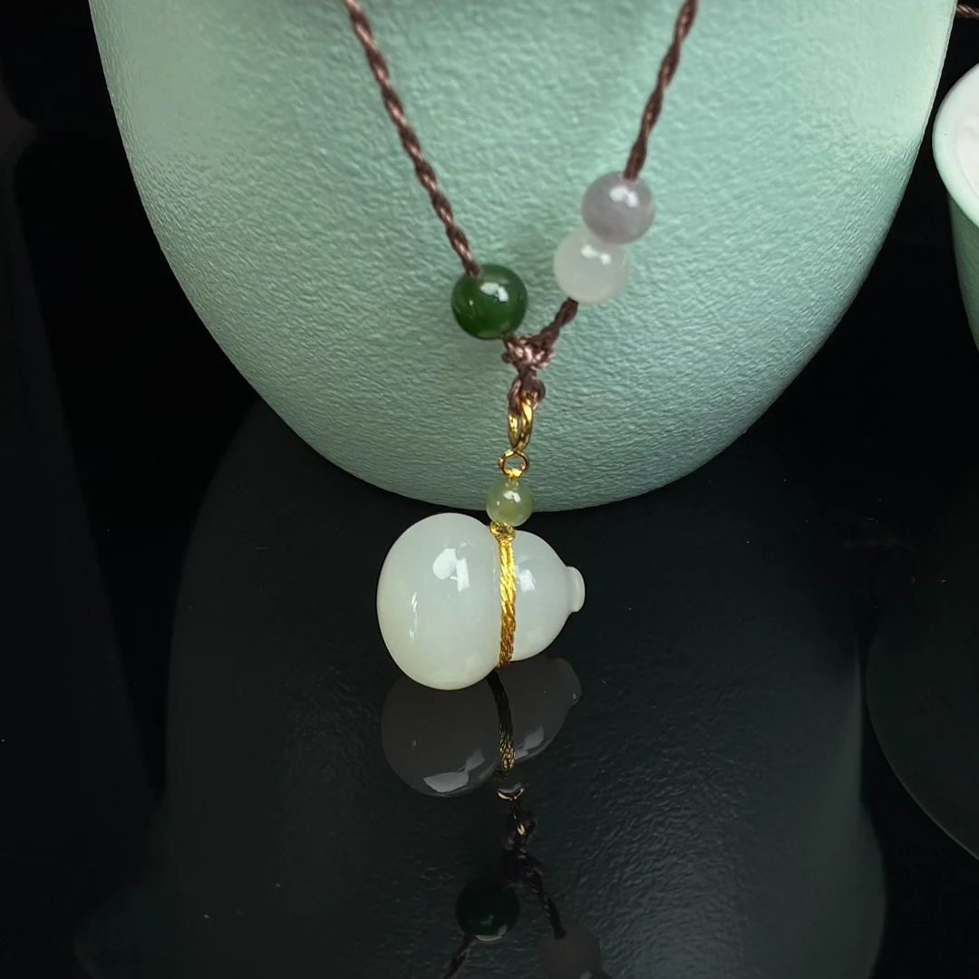 和田玉葫芦吊坠【小北质检】ZJH203Z106多样性发一