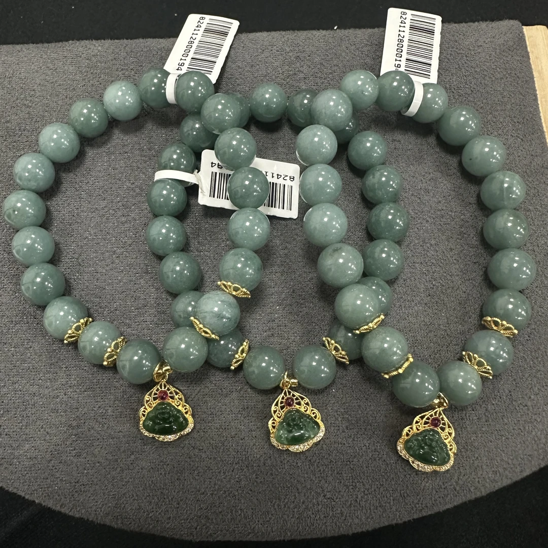 【小院甄选】原创翡翠手链9mm 多样性发一件 JC523