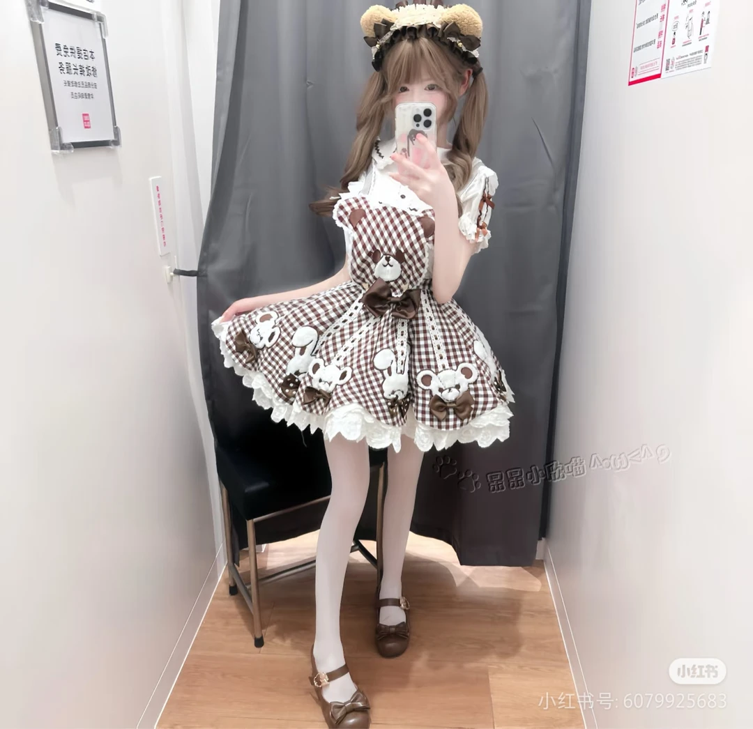 实体店现货【熊古力】治田团治Lolita原创设计小花嫁萌款
