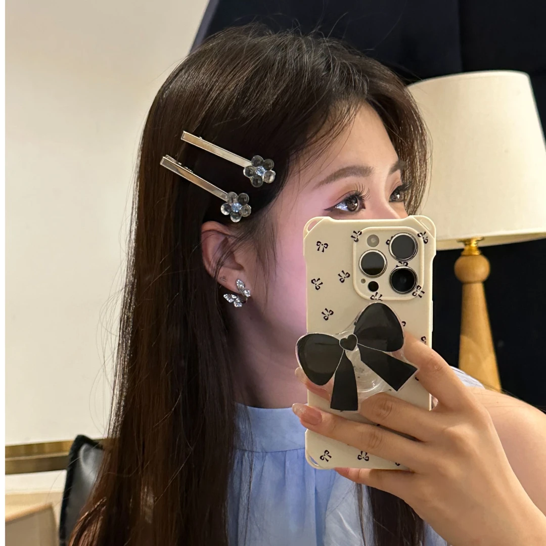 元气满满复古少女风法式一字夹女日韩发夹可爱小香风简约发卡ins