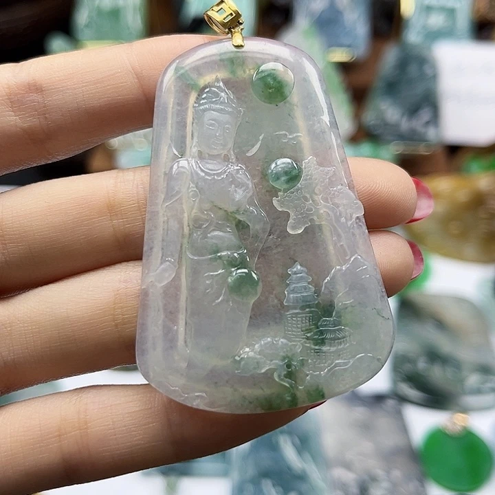 翡翠未镶嵌颈饰天然翡翠