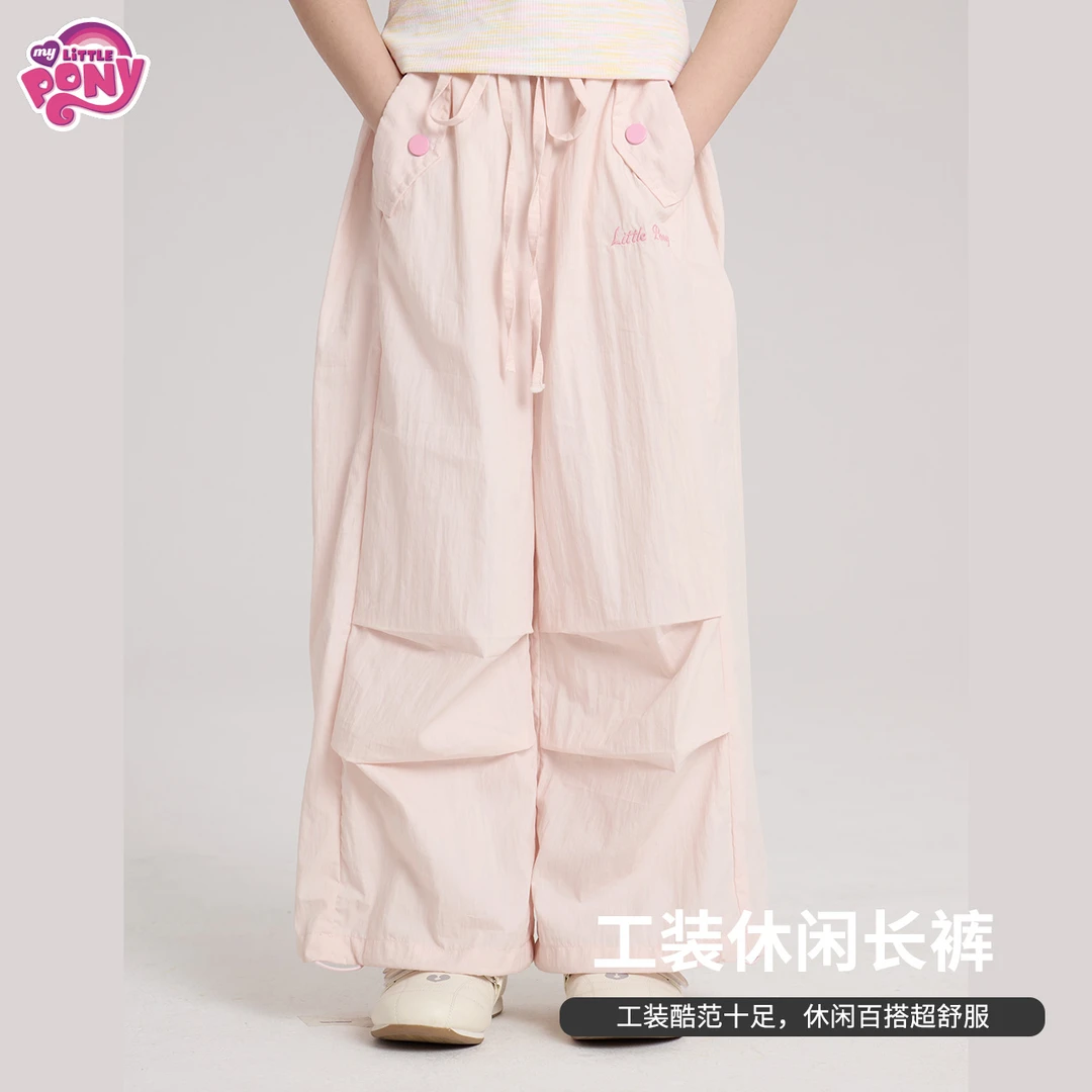 【小马宝莉】儿童夏季轻薄工装宽松休闲裤-26755