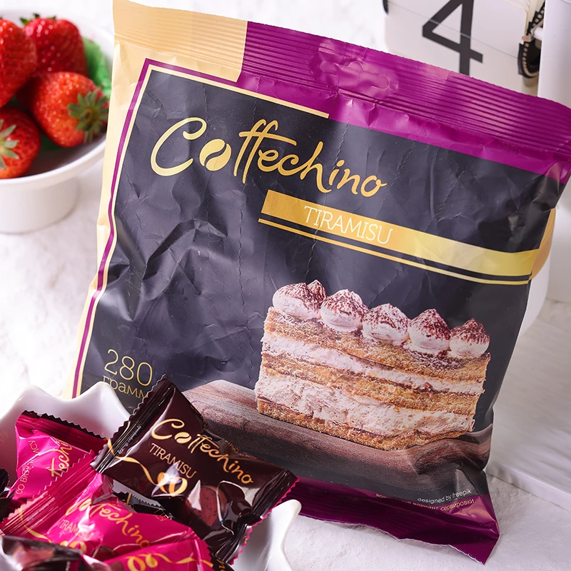 【280g*2袋】俄罗斯原装进口柳波维牌提拉米苏味巧克力糖美味