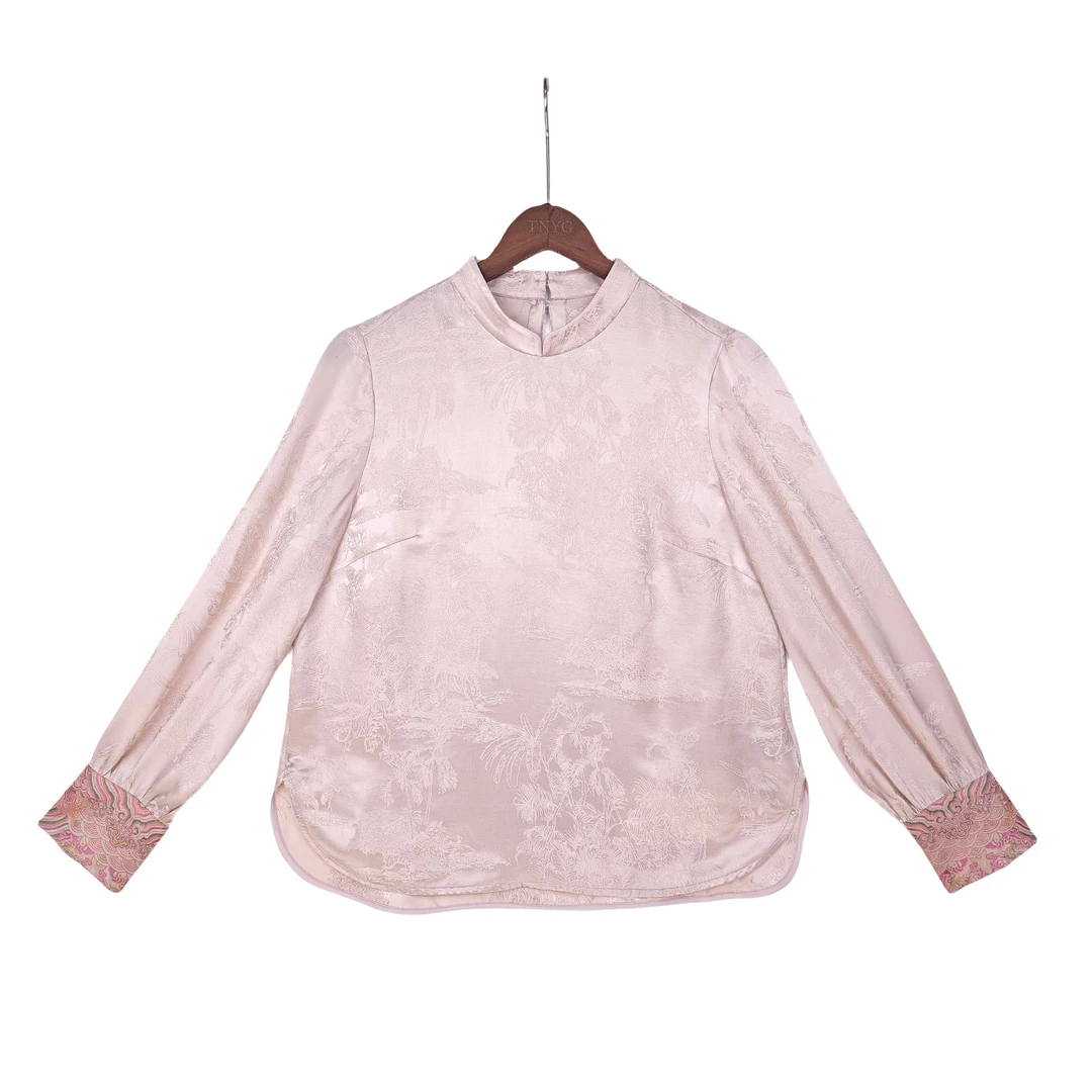 【玲珑】桑蚕丝香云纱女气质休闲时尚中国风新中式上衣百搭51737