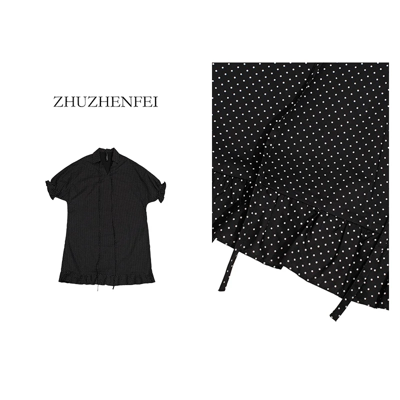 文艺复古小个子短袖连衣裙Z352061