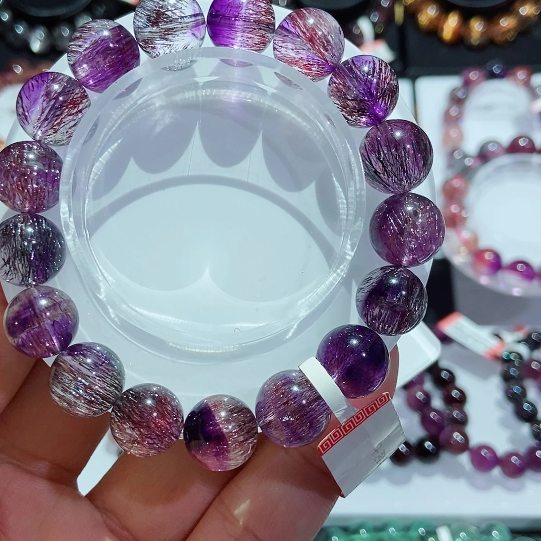 未镶嵌手链水晶紫超七12.7