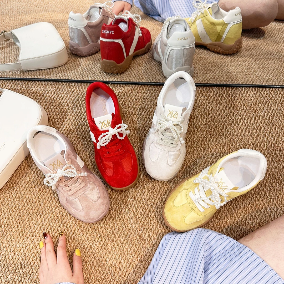 元气增高7.5公分春季百搭透气软底德训休闲鞋R047-1 系带