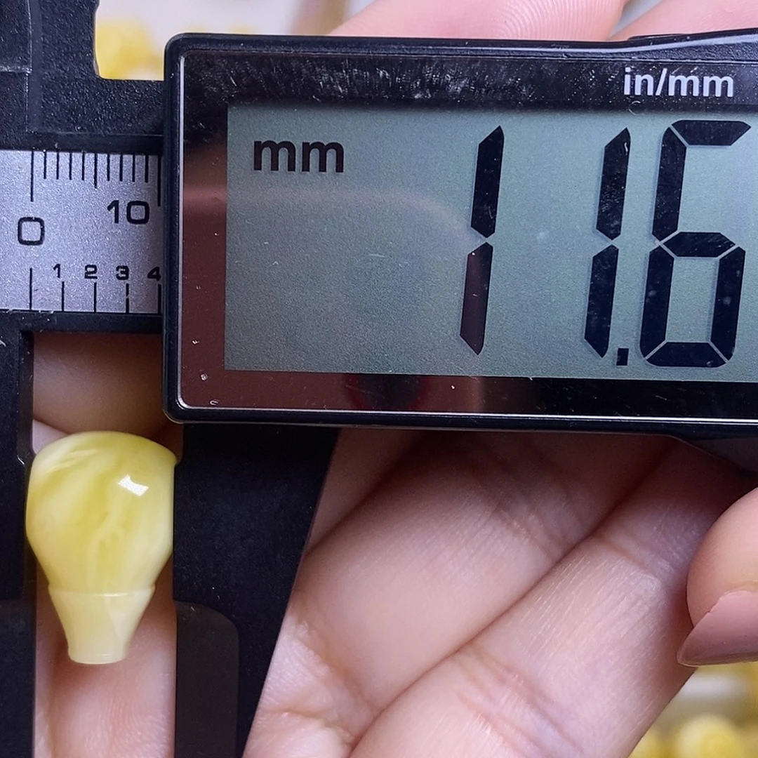 裸石琥珀未镶嵌蜜蜡三通