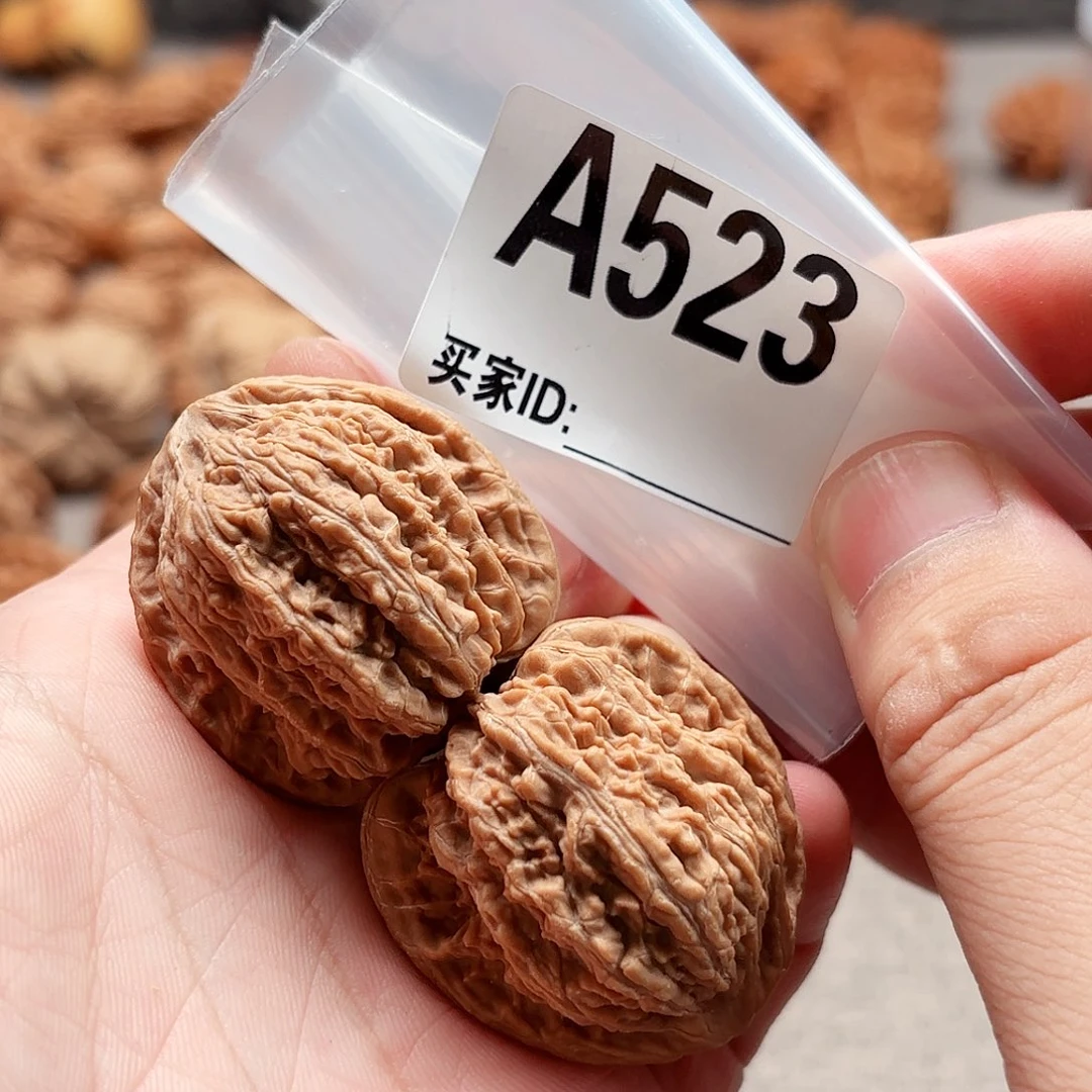 文玩核桃把件密纹A523@