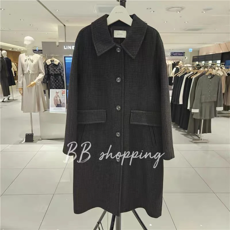 闪闪兒 元 韩国品牌J**J JIGOTT格子大衣9631