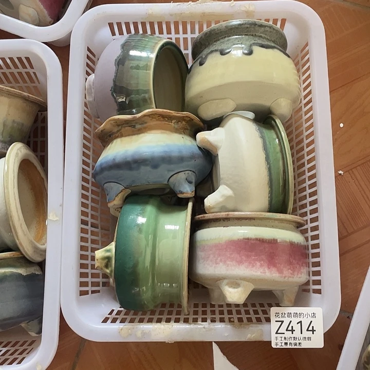 花盆紫砂514微瑕品口径7到8左右