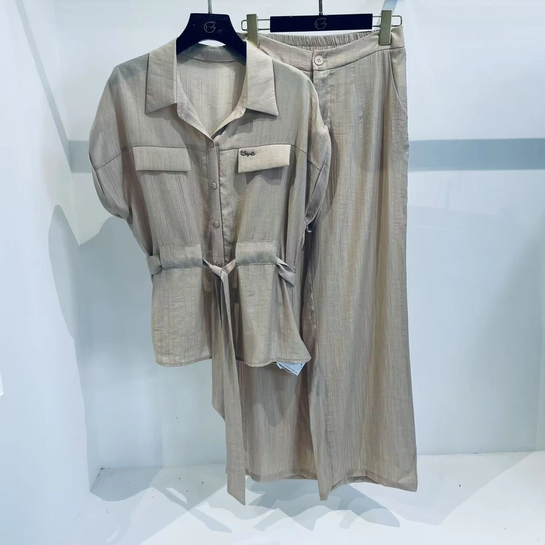 2025春季轻熟风通勤风休闲显瘦高腰时尚轻奢高级套装女 5111