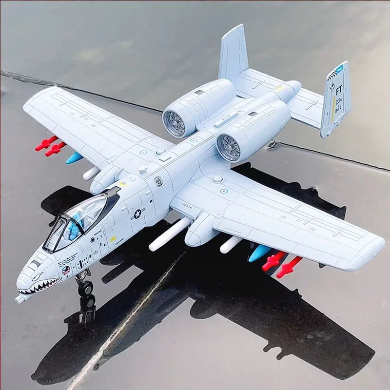 车致A-10攻击机雷电II合金飞机模型玩具航模导弹弹射收藏摆件礼物