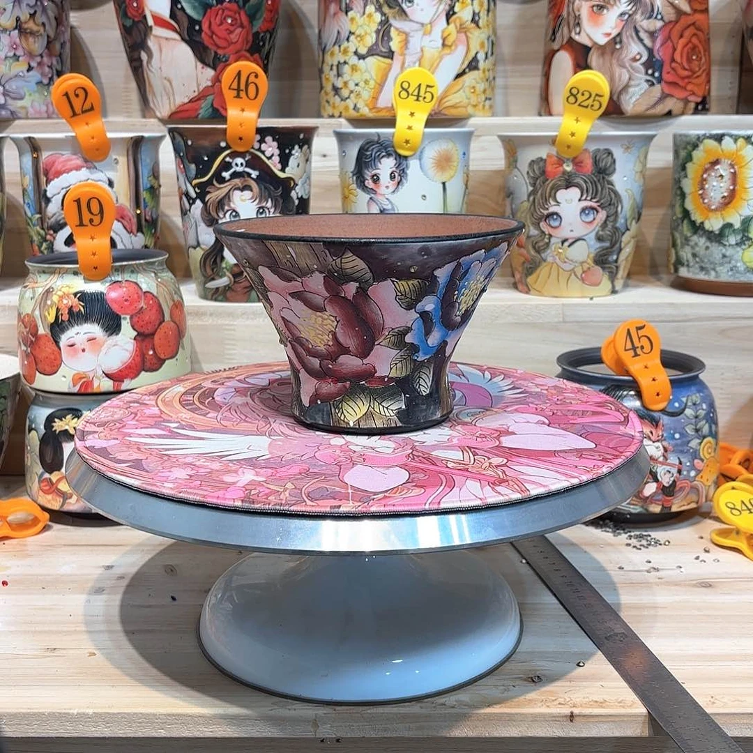 紫砂花盆手工花盆默认微瑕15/10