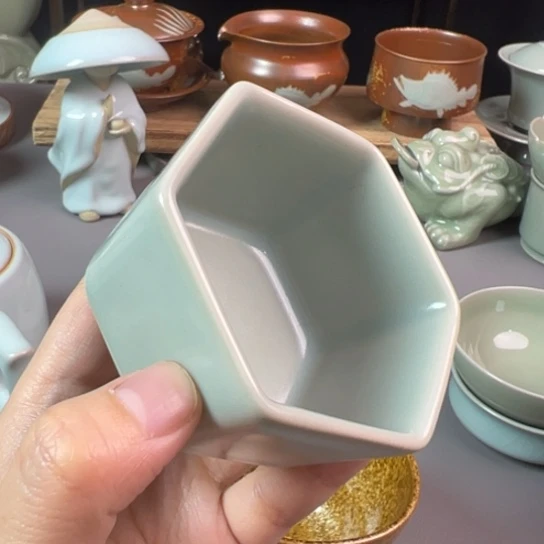 杯壶****满一级品，仿古釉，