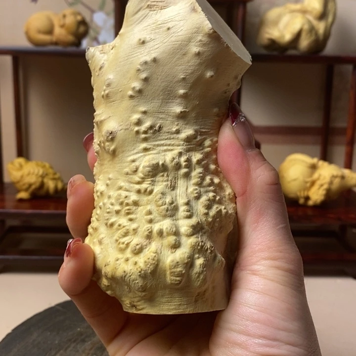 香榧木E****方黄杨木手把件