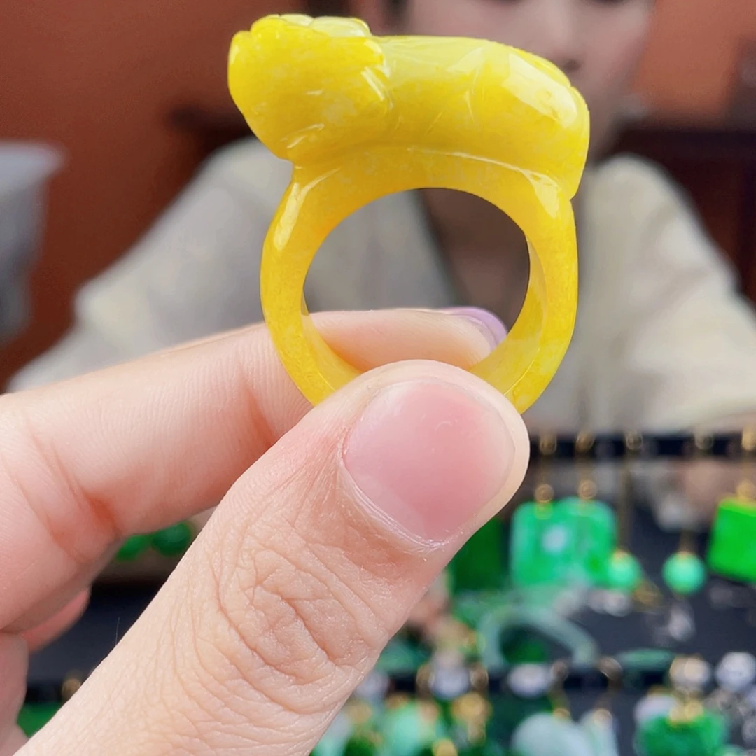 翡翠未镶嵌耳饰饰品