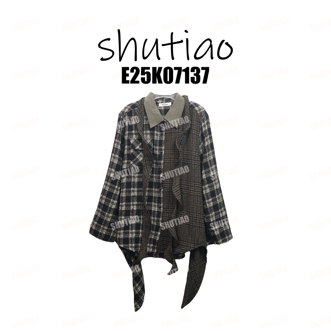 【SHUTIAO】2025冬季：新款小众设计款外套E25K07137