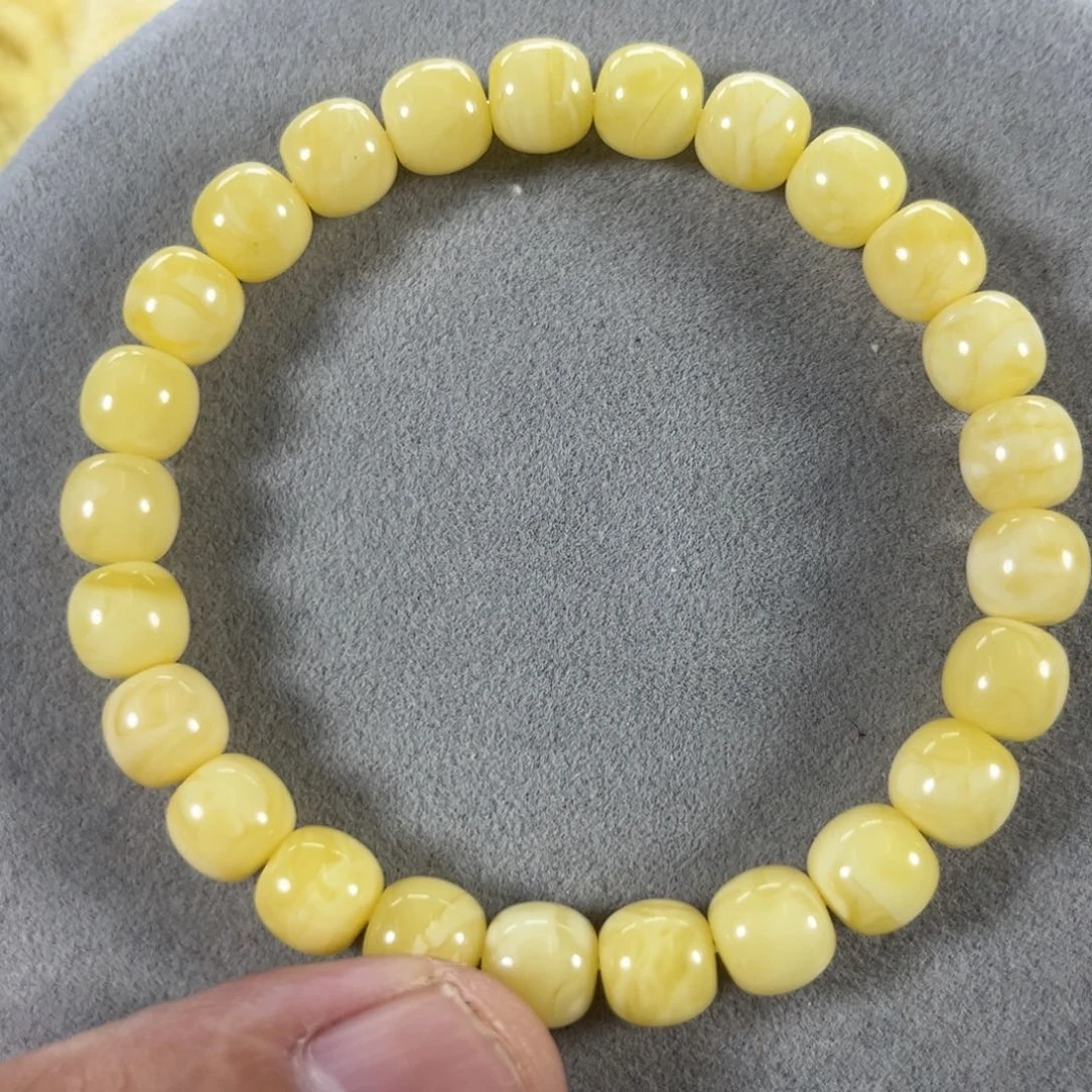 未镶嵌蜜蜡手串纯天然俄料极限弧高桩