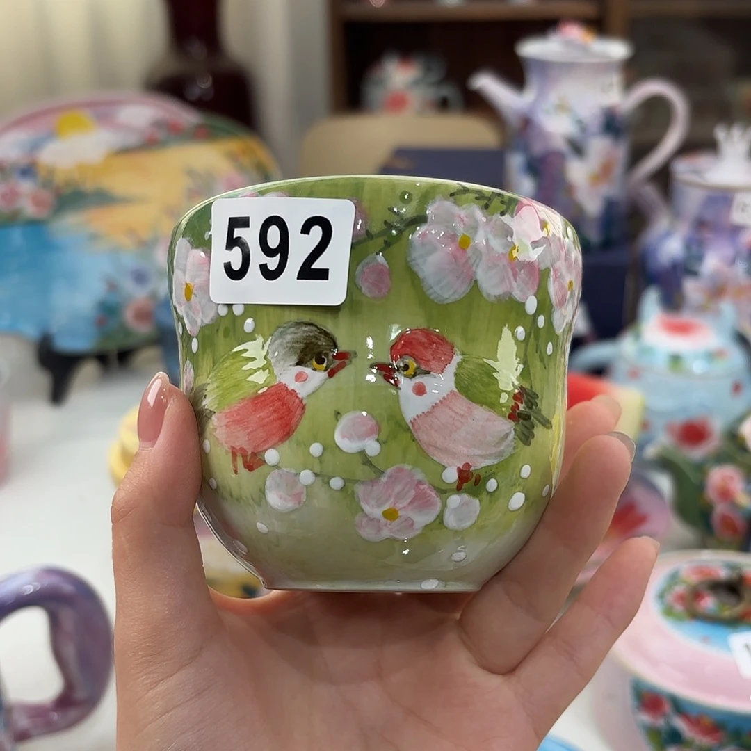 景德镇手绘高温釉下彩陶瓷茶具