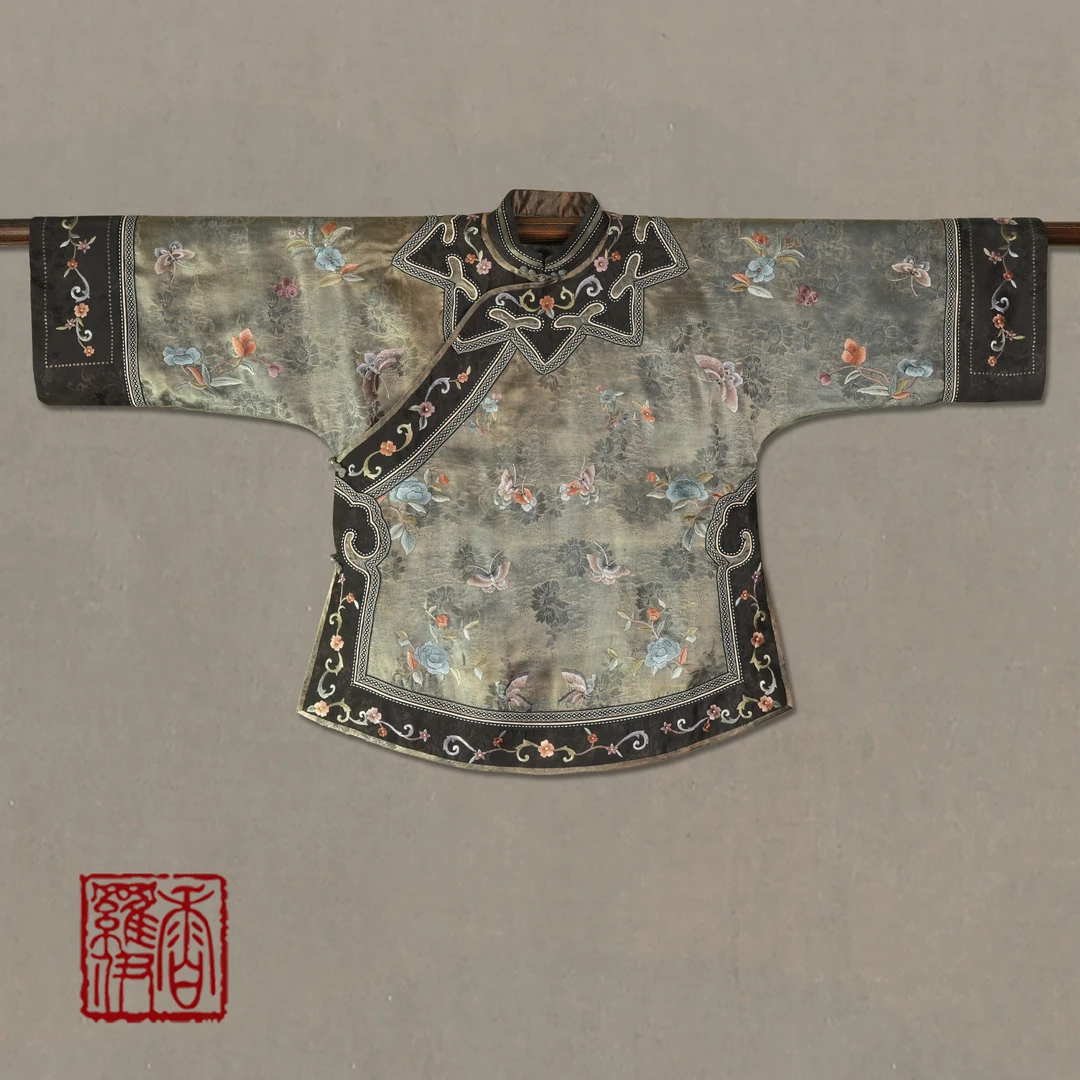香罗伊【烟岚绣蝶】传统中式汉服绣花上衣