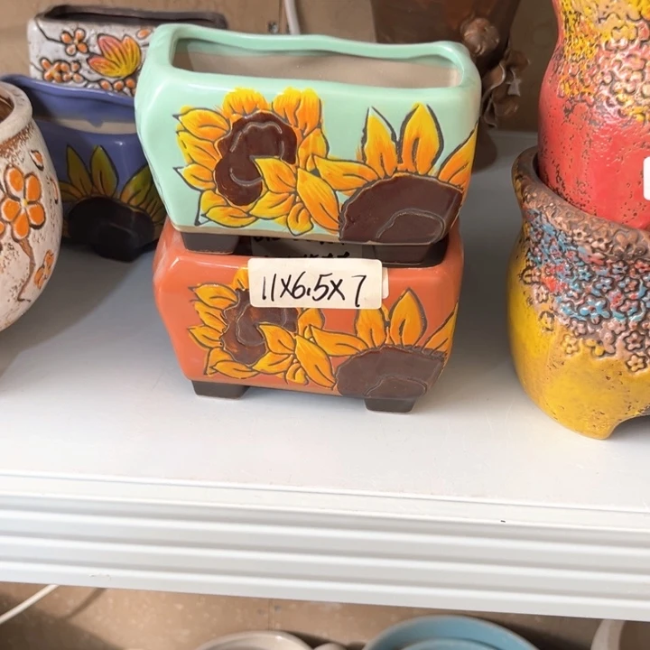 紫砂花盆粗陶材质多肉花盆