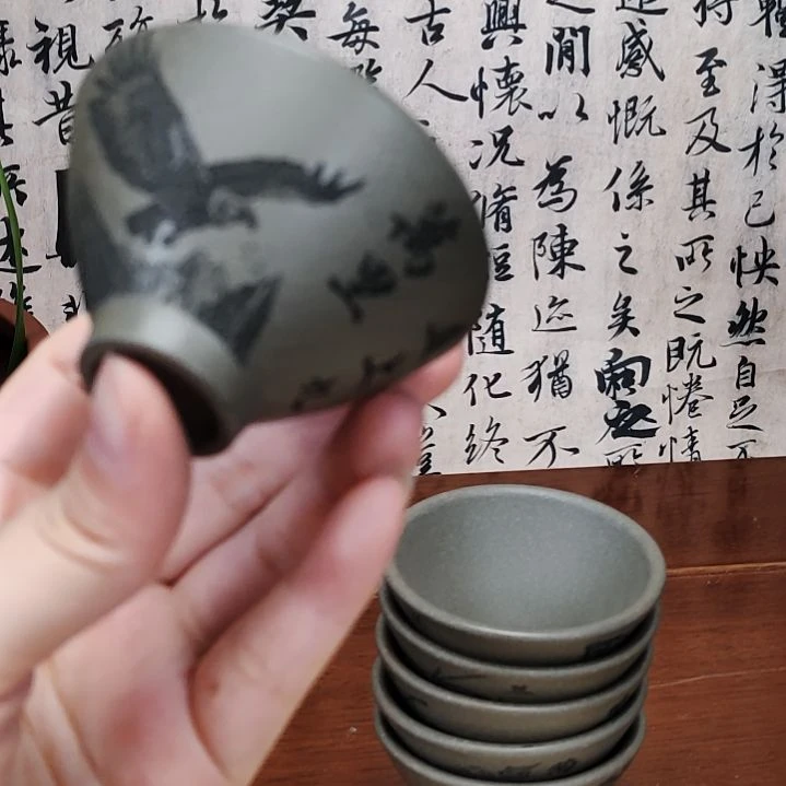 茶杯紫砂宜兴紫砂原矿正品茶具