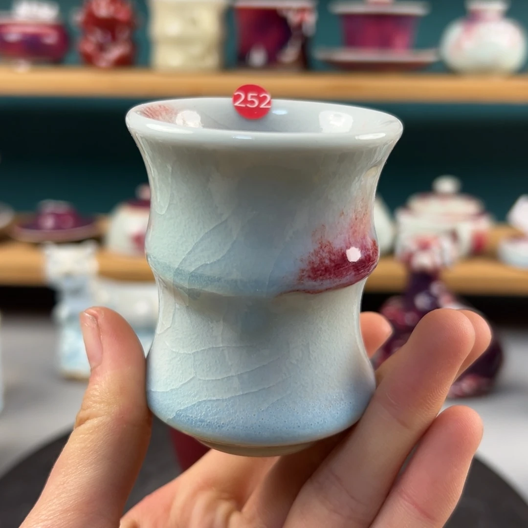 瓷片微瑕主人杯纯手工