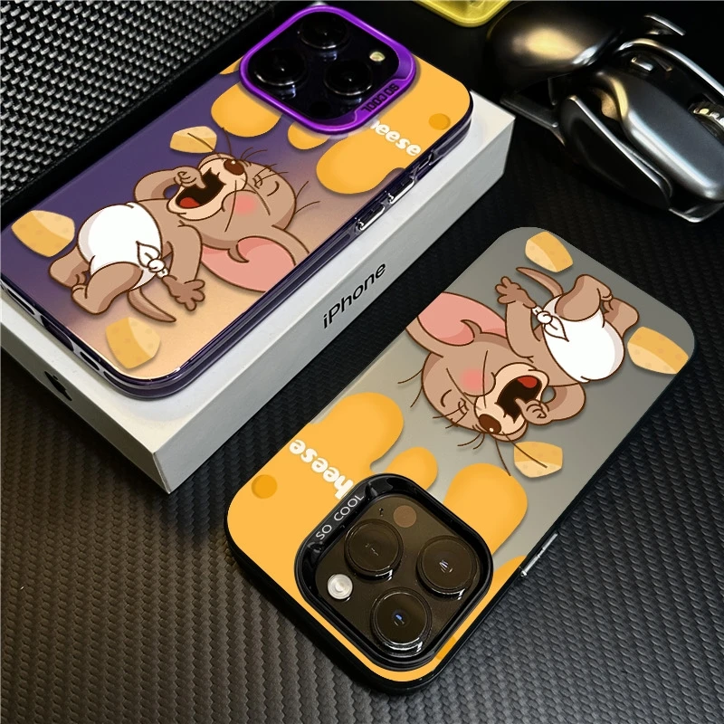 奶酪杰瑞适用苹果16promax手机壳iPhone15硅胶14保护套17新款卡通