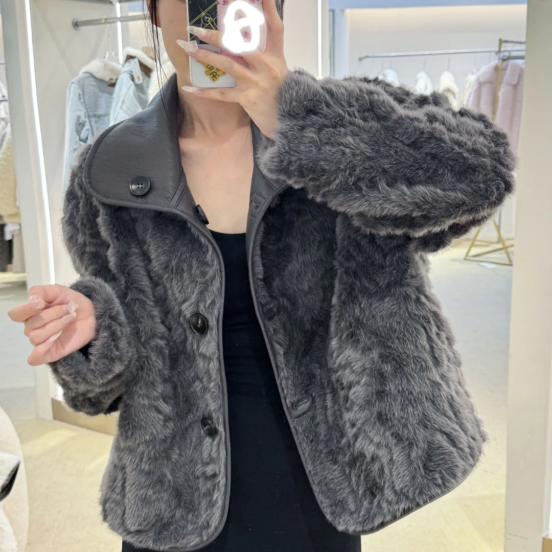 2025冬季女款气质轻奢时尚休闲女士两面穿外套