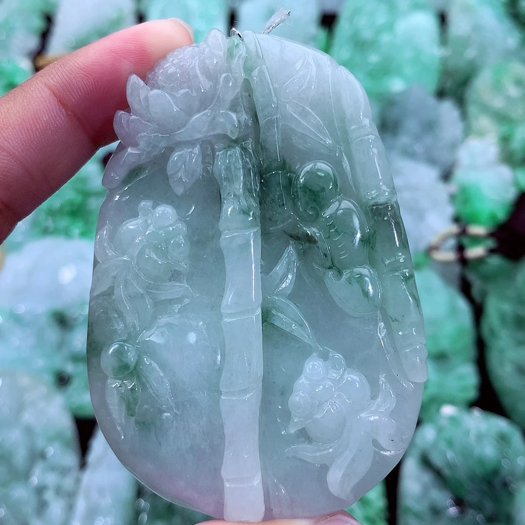 翡翠未镶嵌吊坠(不含链)