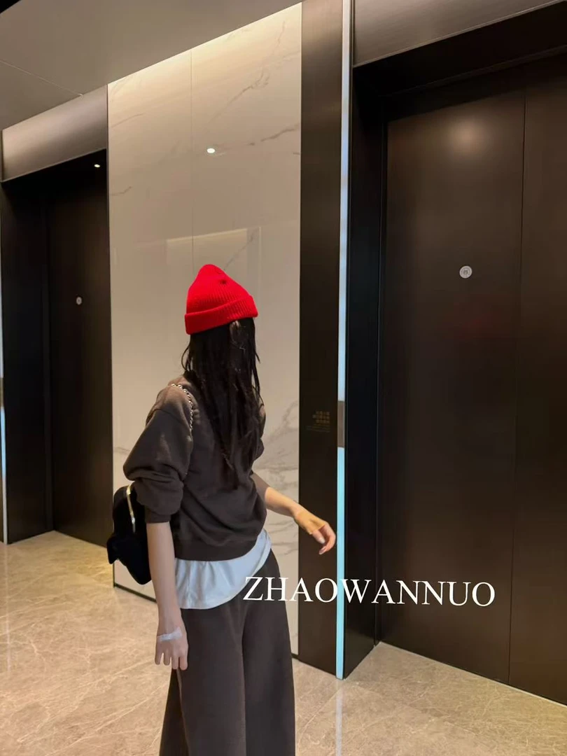 ZHAO WANNUO 丨秋冬棉质厚款毛圈布圆领休闲套装NC1133